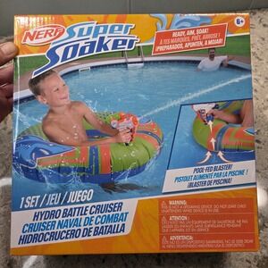 Nerf Super Soaker Hydro Battle Cruiser Pool Toy Inflatable‎ Water Blaster